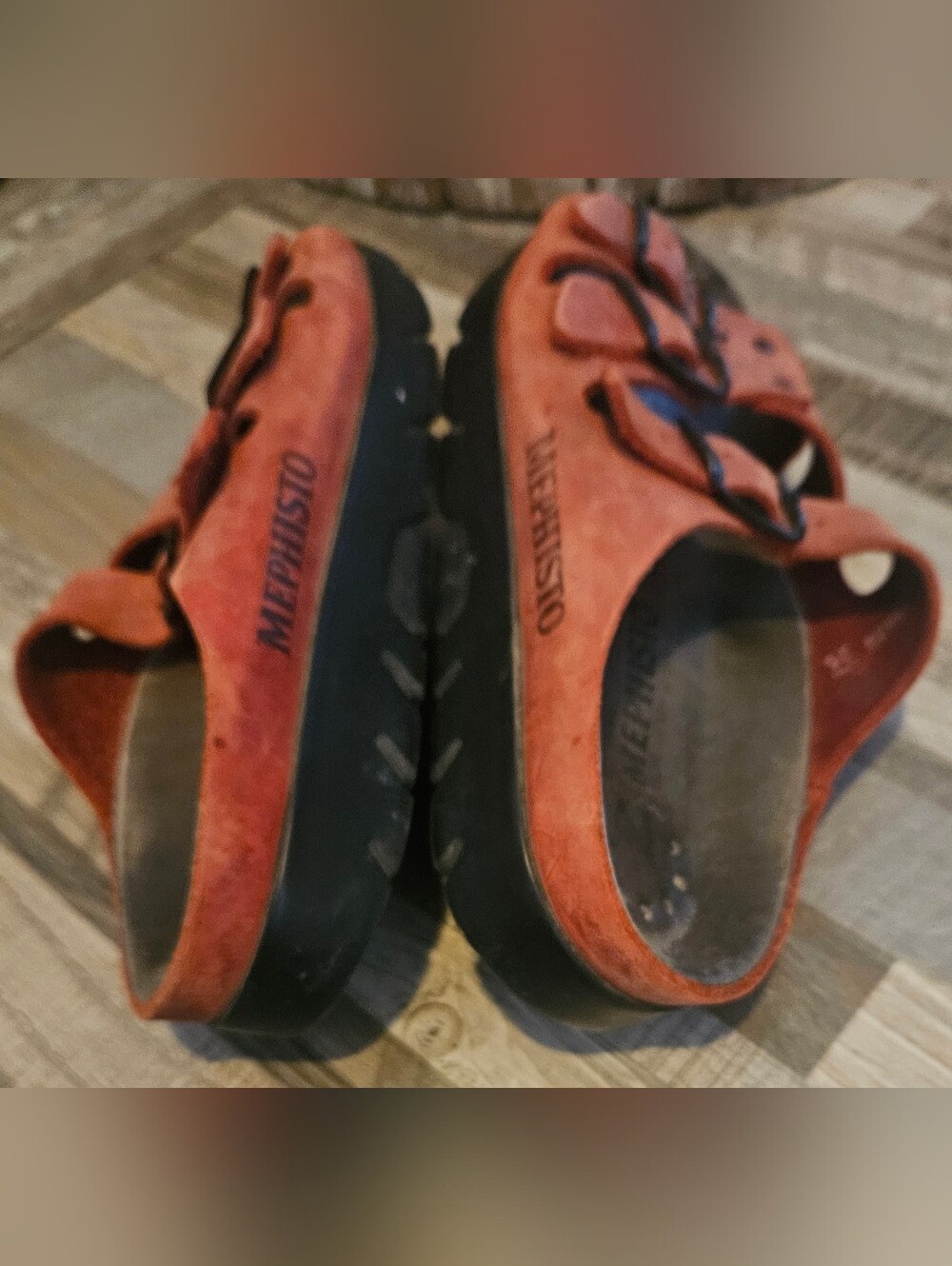 Mephisto Zach Fit sandals in red suede . 36 - Picture 3 of 12